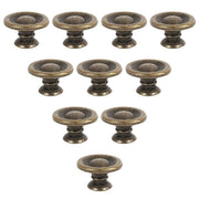 10/20/40Pcs Antique Brass Drawer Knobs Vintage Cabinet Handles Cupboard Pulls - 10PCS V528-DRAWERHANDLE-10PCS-987452