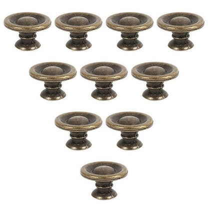 10/20/40Pcs Antique Brass Drawer Knobs Vintage Cabinet Handles Cupboard Pulls - 10PCS V528-DRAWERHANDLE-10PCS-987452
