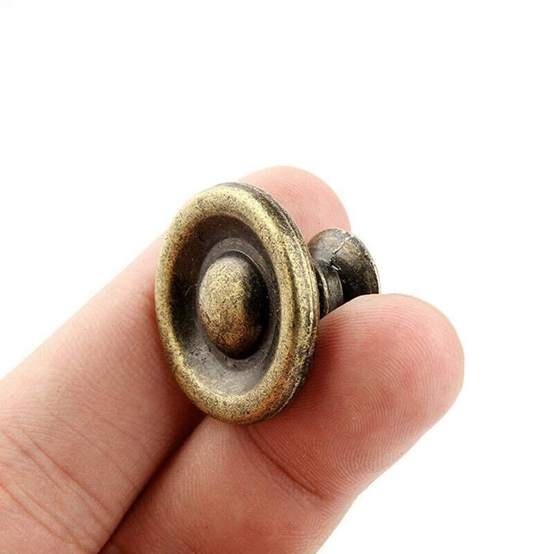 10/20/40Pcs Antique Brass Drawer Knobs Vintage Cabinet Handles Cupboard Pulls - 10PCS V528-DRAWERHANDLE-10PCS-987452