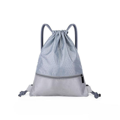 Backpack Sport Pack String Tote Gym Bag Cinch Sack School Drawstring Capacity - Black V528-DRAWSTRINGBAG-S-BLACK-034587