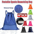 Backpack Sport Pack String Tote Gym Bag Cinch Sack School Drawstring Capacity - Orange V528-DRAWSTRINGBAG-S-ORANGE-85618