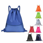 Backpack Sport Pack String Tote Gym Bag Cinch Sack School Drawstring Capacity - Orange V528-DRAWSTRINGBAG-S-ORANGE-85618