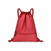 Backpack Sport Pack String Tote Gym Bag Cinch Sack School Drawstring Capacity - Orange V528-DRAWSTRINGBAG-S-ORANGE-85618