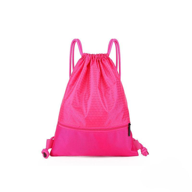 Backpack Sport Pack String Tote Gym Bag Cinch Sack School Drawstring Capacity - Orange V528-DRAWSTRINGBAG-S-ORANGE-85618