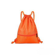 Backpack Sport Pack String Tote Gym Bag Cinch Sack School Drawstring Capacity - Orange V528-DRAWSTRINGBAG-S-ORANGE-85618