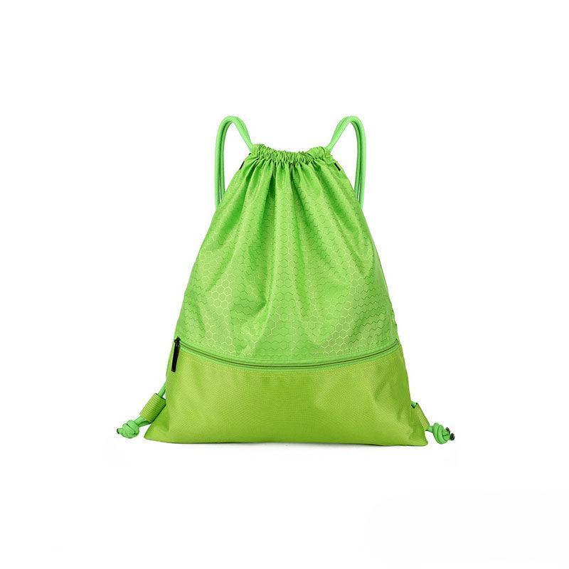 Backpack Sport Pack String Tote Gym Bag Cinch Sack School Drawstring Capacity - Orange V528-DRAWSTRINGBAG-S-ORANGE-85618