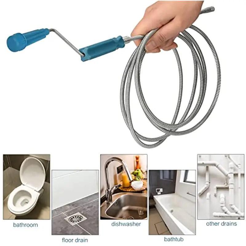 3M Drain Unclogger Multi Functional Pipe Blockage Removal Tool for Plumbing Need V528-DREDGE-3M-102306