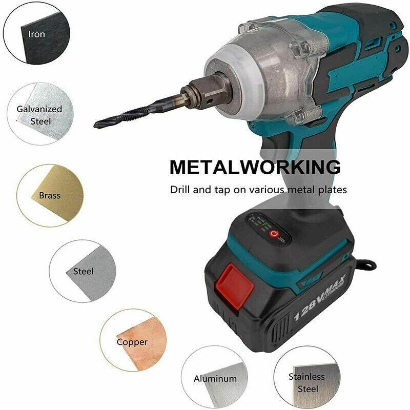 6X Hss Hex Shank Tap Drill Bits Metric Thread Screw Tapping Compound Set Tool V528-DRILL-6PCS-21501