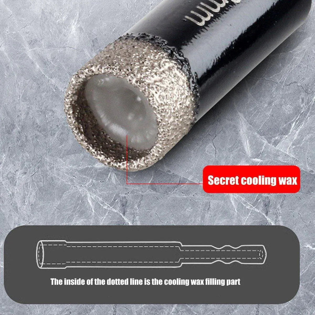 5Pcs Dry Diamond Core Drill Bit 6mm HoleSaw Cut Marble Tile Porcelain Granite V528-DRILL-BIT-5PCS-626672