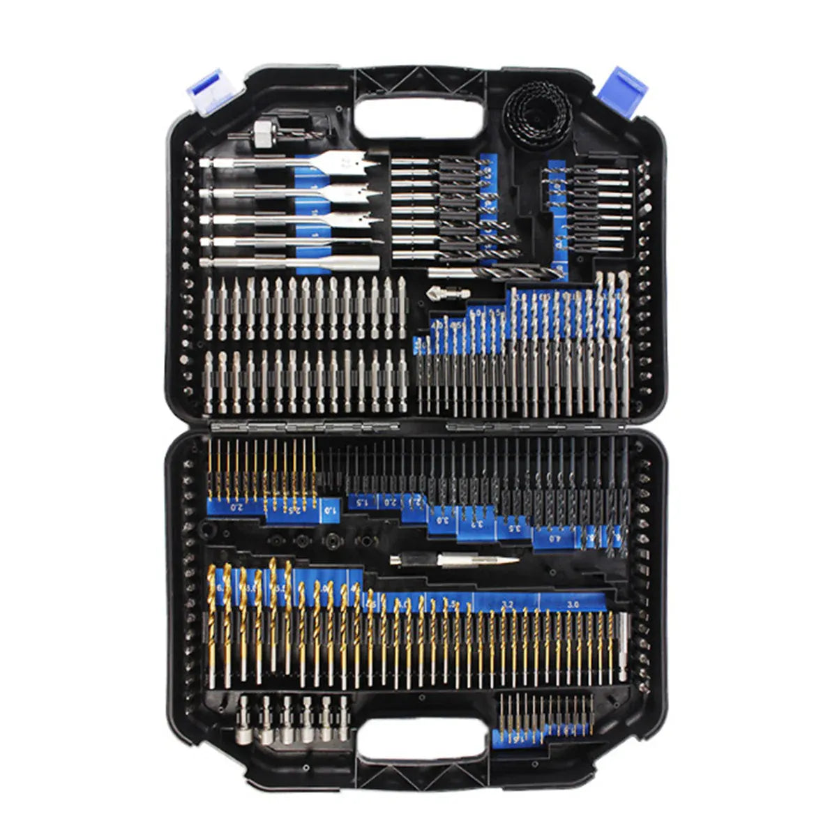 246pcs Drill Bit Set Hole Opener Drills Kit Metal Wood Plastic DIY Power Tools V528-DRILL-BIT-SET-JP246PC-BLUE-518804