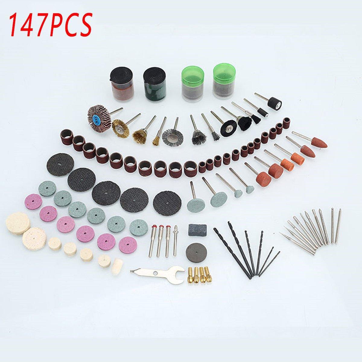100/147pcs Electric Mill Set Accessories Grinding Cutting Drilling Tool Kit - 100Pcs(Without Grinder Pen) V528-DRILLING-FITTINGS-100PCS-845102