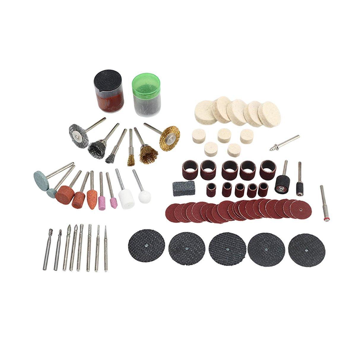 100/147pcs Electric Mill Set Accessories Grinding Cutting Drilling Tool Kit - 100Pcs(Without Grinder Pen) V528-DRILLING-FITTINGS-100PCS-845102