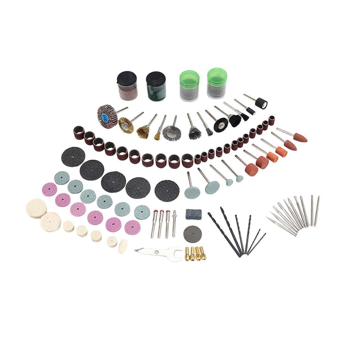 100/147pcs Electric Mill Set Accessories Grinding Cutting Drilling Tool Kit - 100Pcs(Without Grinder Pen) V528-DRILLING-FITTINGS-100PCS-845102