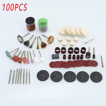 100/147pcs Electric Mill Set Accessories Grinding Cutting Drilling Tool Kit - 147Pcs(Without Grinder Pen) V528-DRILLING-FITTINGS-147PCS-264512