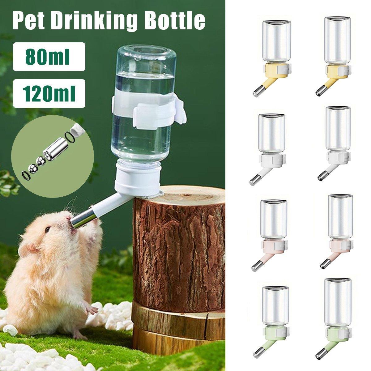 Pet Water Bottle for Hamster Guinea Pig Rabbit Vacuum Drinking Feeder Kettle - 80ml-Green V528-DRINKER-80ML-GREEN-309478