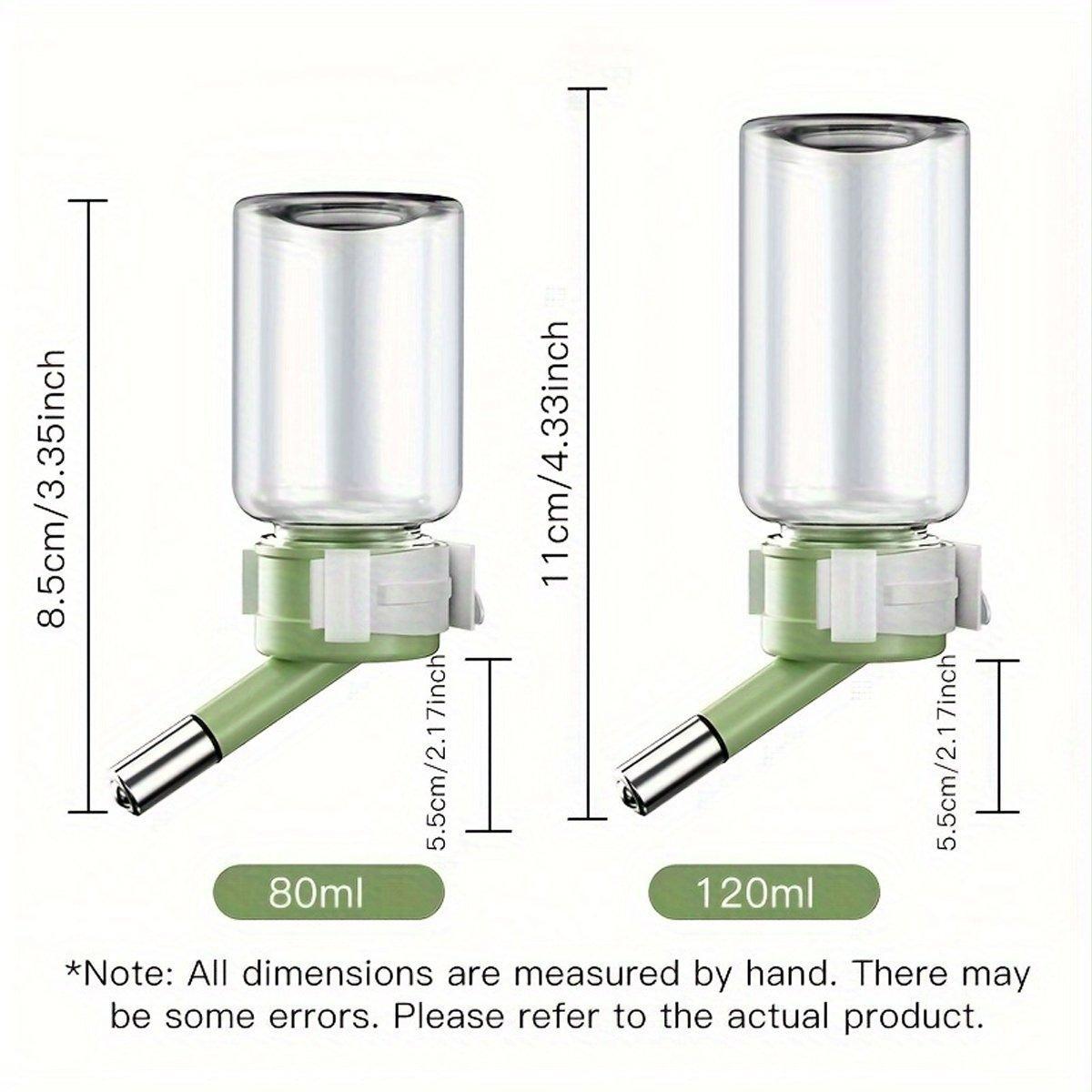 Pet Water Bottle for Hamster Guinea Pig Rabbit Vacuum Drinking Feeder Kettle - 80ml-Green V528-DRINKER-80ML-GREEN-309478