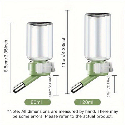 Pet Water Bottle for Hamster Guinea Pig Rabbit Vacuum Drinking Feeder Kettle - 80ml-Green V528-DRINKER-80ML-GREEN-309478