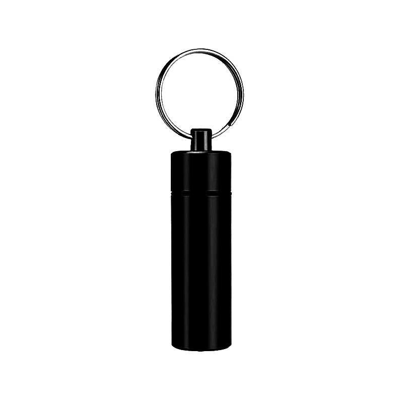 Aluminum Pill Box Case Bottle Cache Drug Holder Keychain Container Waterproof - Green V528-DRUGKEYCHAIN-GREEN-400402