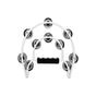 Double Half Moon Tambourine Handheld Musical Percussion Instrument Bell Drum - White V528-DRUM-WHITE-963254