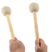 2pcs Felt Drumsticks Gong Mallets Soft Hammer Drum Accessories Percussion Tools V528-DRUMSTICK-2PCS-289040