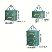 Anti Mosquito Fully Enclosed Drying Net Basket for Fish Vegetables Fruit Herbs - Single layer