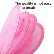 Foldable Clothes Drying Basket Three-layer Hanging Storage Breathable Organizer - Pink V528-DRYING-NET-3-PINK-548281