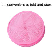Foldable Clothes Drying Basket Three-layer Hanging Storage Breathable Organizer - Red V528-DRYING-NET-3-RED-300482