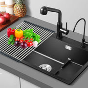 Multifunctional Stainless Steel Draining Rack Folding Sink Organizer for Kitchen - 580 x 400mm V528-DRYING-RACK-580-400-201-259845