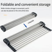 Multifunctional Stainless Steel Draining Rack Folding Sink Organizer for Kitchen - 580 x 400mm V528-DRYING-RACK-580-400-201-259845