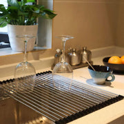 Multifunctional Stainless Steel Draining Rack Folding Sink Organizer for Kitchen - 580 x 400mm V528-DRYING-RACK-580-400-201-259845