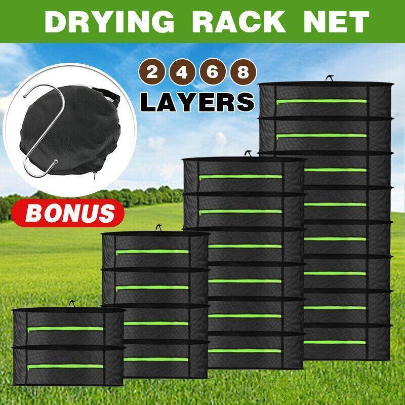 2-8 Tier Drying Net Large Shelf Hydroponic Hanging Grow Herb Plant Dry - 6 Layers V528-DRYINGNET-6LAYERS-70960