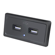 Dual USB Car Charger Socket Panel 5V 3.1A 12V 24V for Car RV Motorcycle V528-DUALUSB-367481