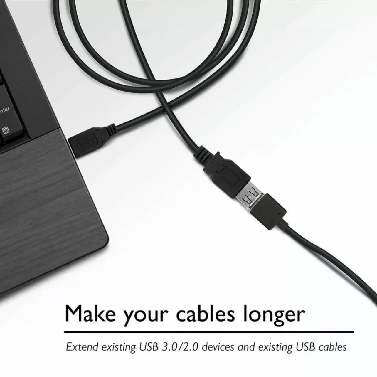 High Speed Usb 2.0 Data Extension Cable Type A Male To Male M-M Connection Cord - 1.5M V528-DUALUSB1-5MCABLELENGTH-1-5M80543