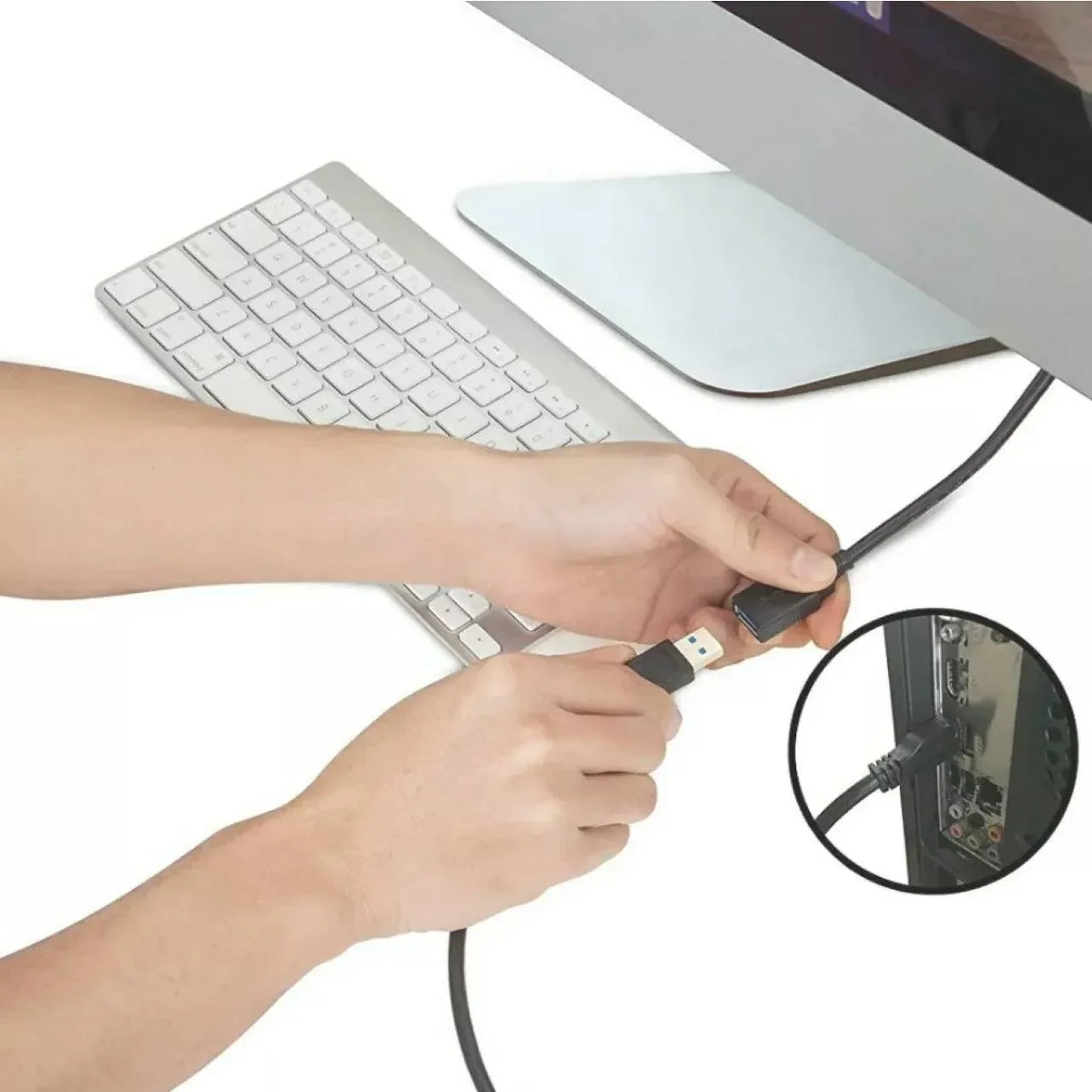 High Speed Usb 2.0 Data Extension Cable Type A Male To Male M-M Connection Cord - 1.5M V528-DUALUSB1-5MCABLELENGTH-1-5M80543