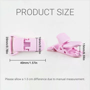 60 Random Colored Plastic Pacifier Dummy Clip Suspender Badge Holder for Crafts V528-DUCKBILLCLIP-60PCS-15-4-45239