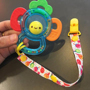 60 Random Colored Plastic Pacifier Dummy Clip Suspender Badge Holder for Crafts V528-DUCKBILLCLIP-60PCS-15-4-45239