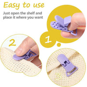 60 Random Colored Plastic Pacifier Dummy Clip Suspender Badge Holder for Crafts V528-DUCKBILLCLIP-60PCS-15-4-45239
