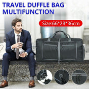 70L Large Travel Duffle Bag Foldable Waterproof Gym Bag with Shoe Compartment V528-DUFFELBAG-860815