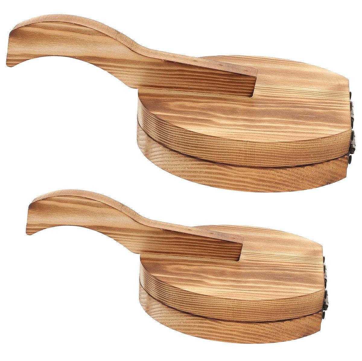 Wooden Dumpling Wrapper Maker Hand Press Dough Roller for Kitchen Cooking - 16.5CM V528-DUMPLING-165MM-590154