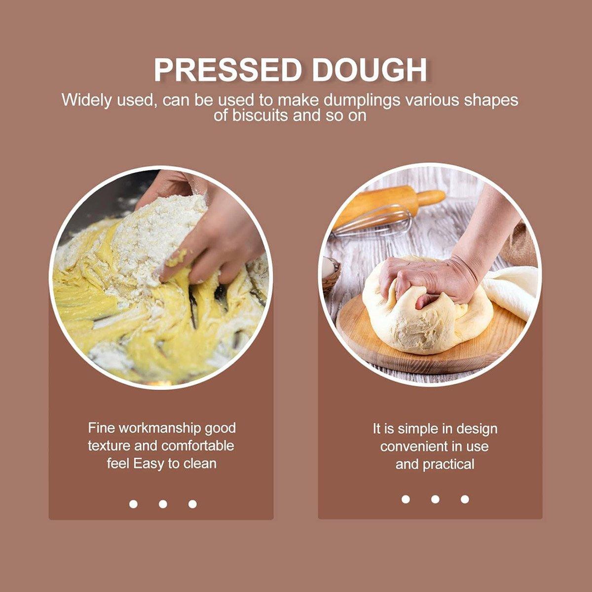 Wooden Dumpling Wrapper Maker Hand Press Dough Roller for Kitchen Cooking - 16.5CM V528-DUMPLING-165MM-590154
