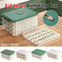 3/4 Layer Large Capacity Dumpling Box Sealed Fresh Wonton Storage Container - White-3 Layer V528-DUMPLING-3-WHITE-966344