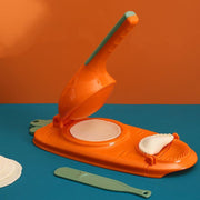 2in1 Dumpling Skin Chapati Maker Press Machine Wrapper Mould Handle Tools Pastry - Orange Red V528-DUMPLINGMAKERTOOLS-ORANGE-308253