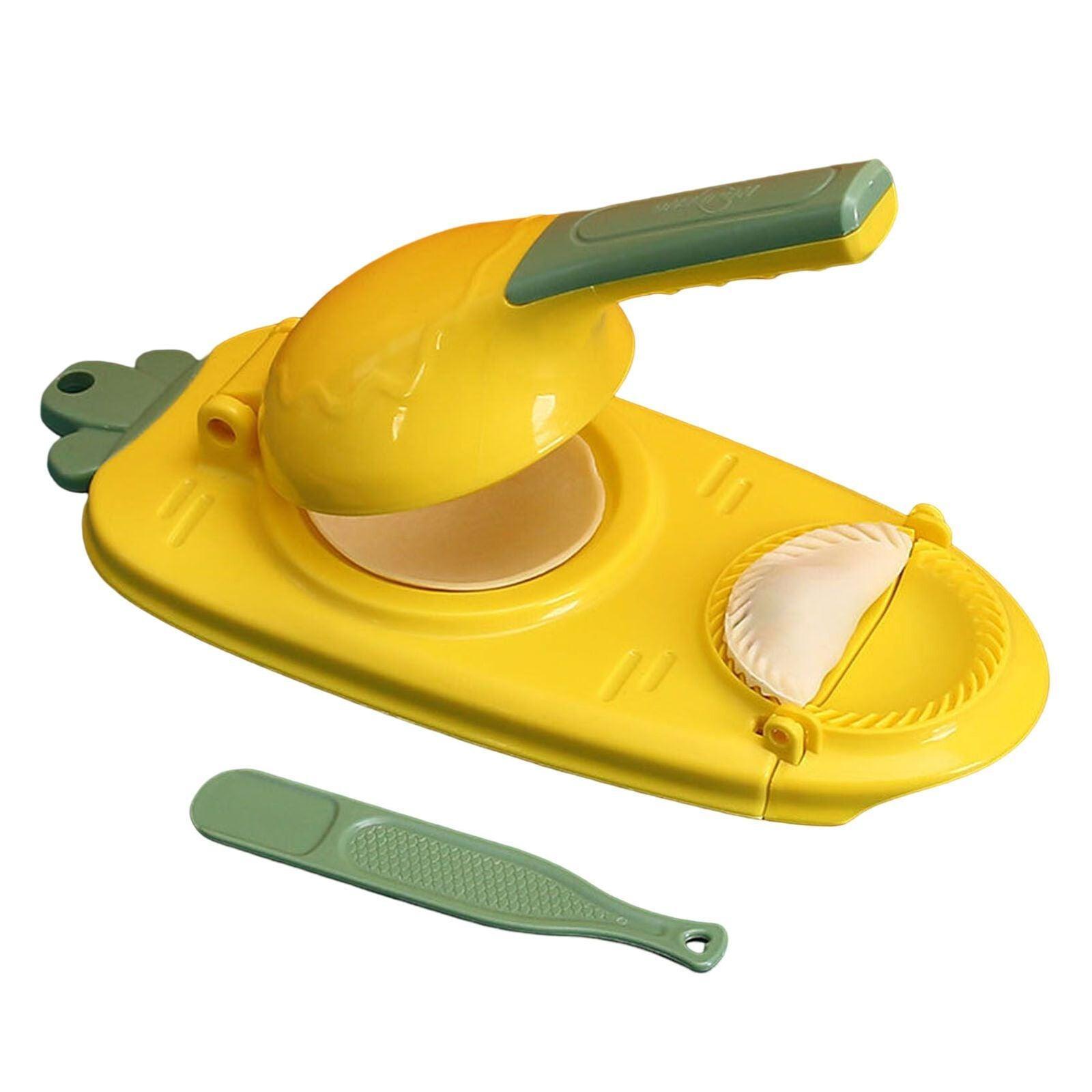2in1 Dumpling Skin Chapati Maker Press Machine Wrapper Mould Handle Tools Pastry - Leather Pink V528-DUMPLINGMAKERTOOLS-PINK-124634