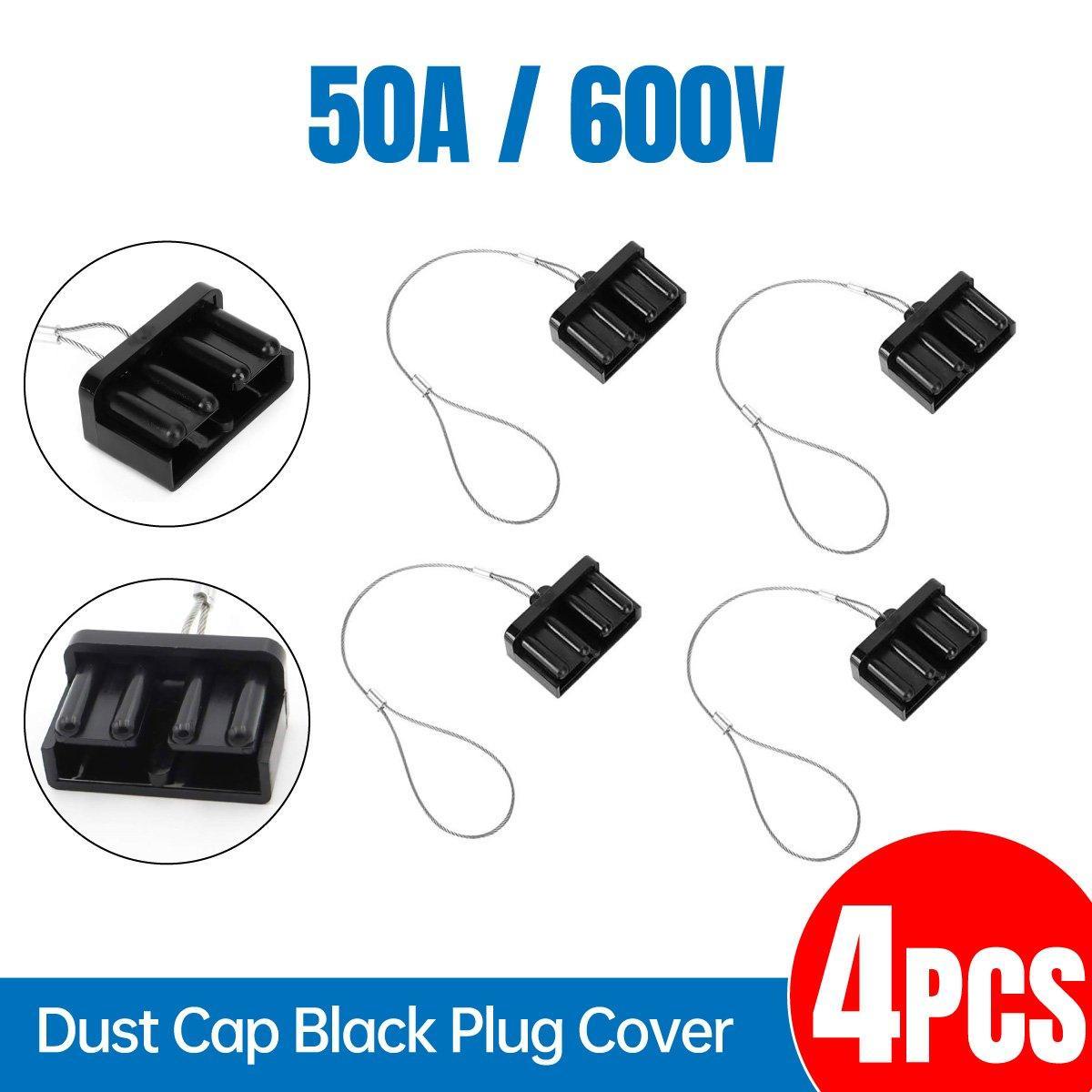 4PCS Power Connector High Power High Current Plug Dust Cover Electric Socket Cap V528-DUST-COVER-BLACK-4PCS-663168