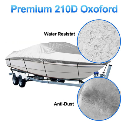 Outdoor V Yacht Dust Cover Waterproof Sun Protection Boat Hull Cover Rain Shield V528-DUST-COVER-SILVER-157981
