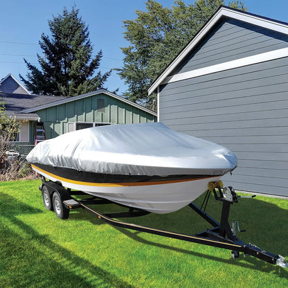 Outdoor V Yacht Dust Cover Waterproof Sun Protection Boat Hull Cover Rain Shield V528-DUST-COVER-SILVER-157981