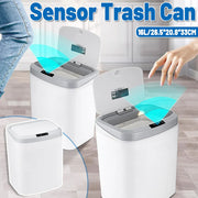 Sensor Trash Bin Touchless 16L White Automatic Motion Kitchen Rubbish Can V528-DUSTBIN-16L-710093