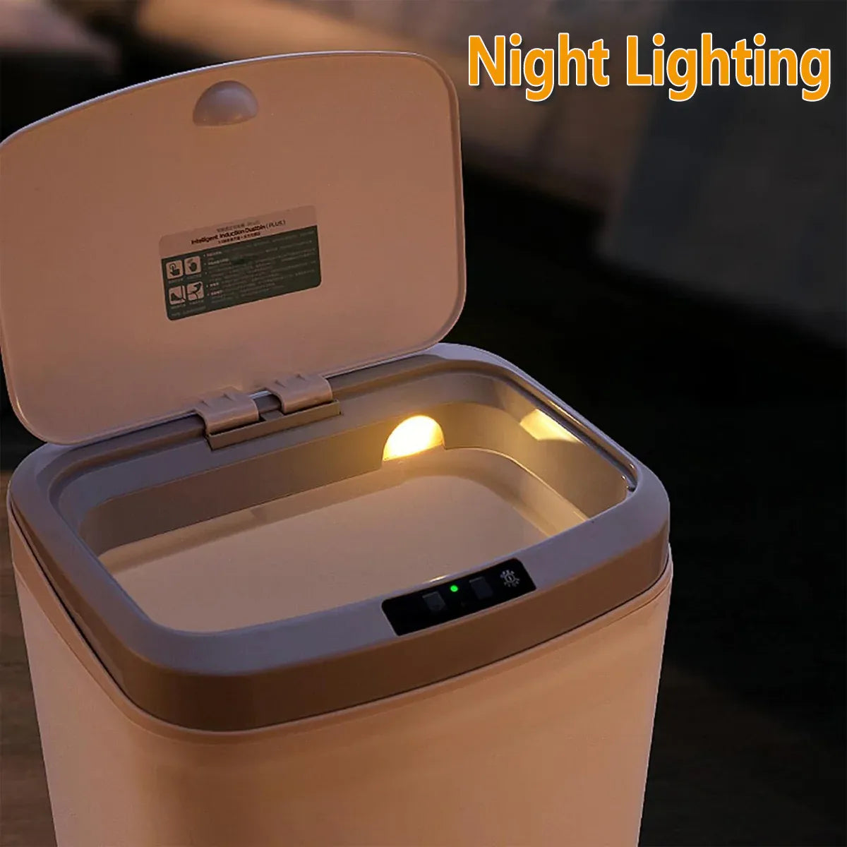 Sensor Trash Bin Touchless 16L White Automatic Motion Kitchen Rubbish Can V528-DUSTBIN-16L-710093