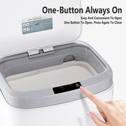Sensor Trash Bin Touchless 16L White Automatic Motion Kitchen Rubbish Can V528-DUSTBIN-16L-710093
