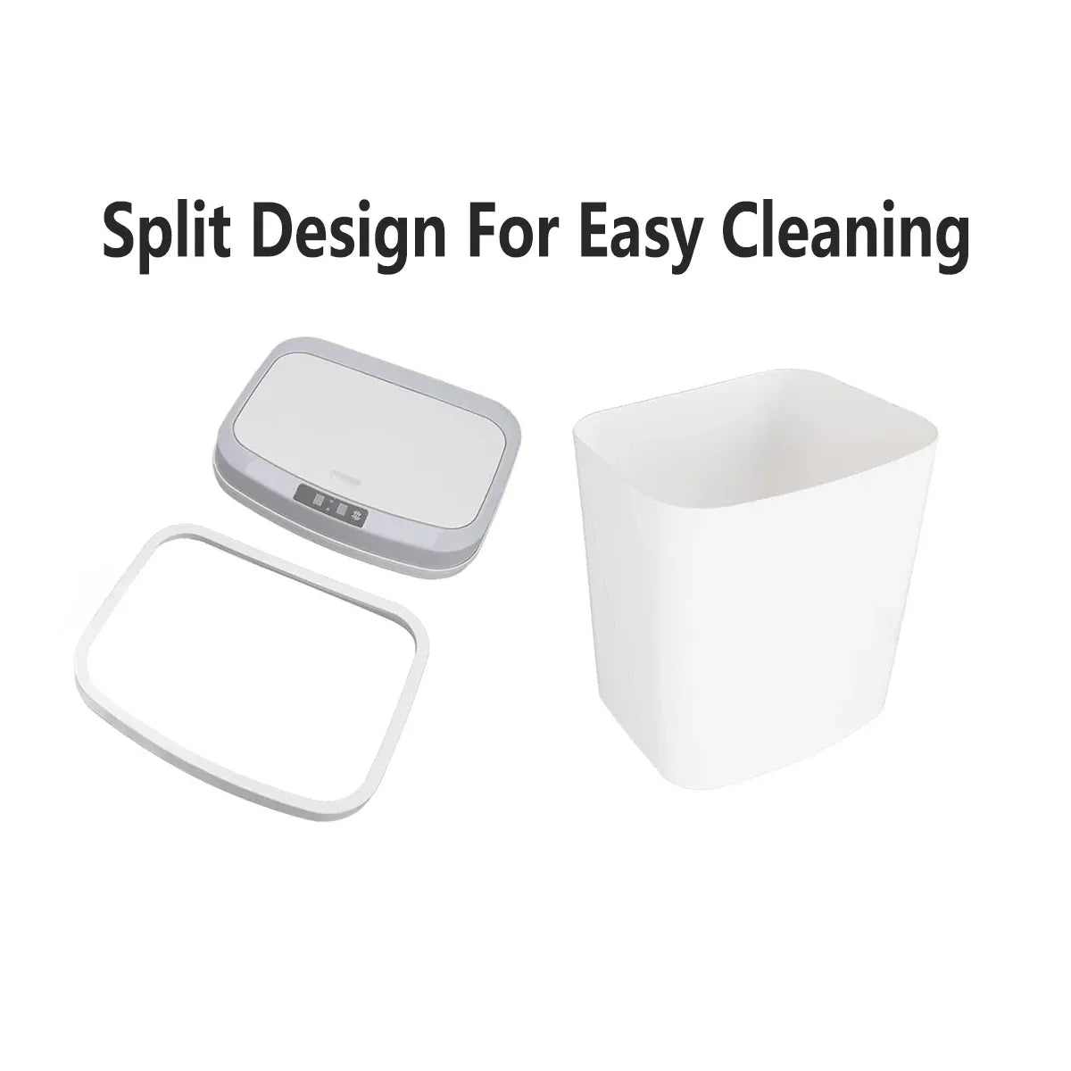 Sensor Trash Bin Touchless 16L White Automatic Motion Kitchen Rubbish Can V528-DUSTBIN-16L-710093